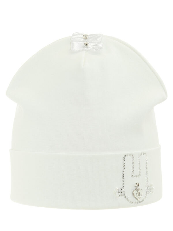 Шапка для девочки Лапуська, Миалт белый, весна-осень-лето - Для девочек весна-осень