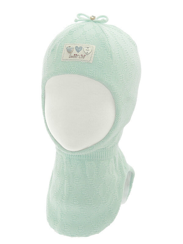 Шлем для девочки Мусс, Миалт мятный, весна-осень - Шапки-шлемы осень-весна
