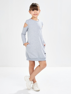 Платье для девочек Mini Maxi, модель 6004, цвет серый