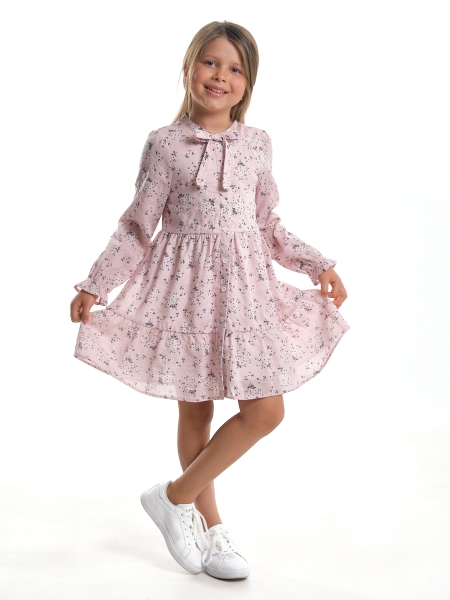 Платье для девочек Mini Maxi, модель 4983, цвет розовый - Платья для девочек с длинным рукавом
