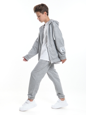 Спортивный костюм для мальчиков Mini Maxi, модель 8003, цвет серый/меланж