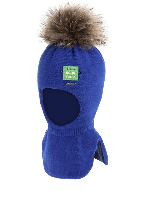 Шлем для мальчика Good, Миалт ярко-синий, зима - Шлемы осень-зима