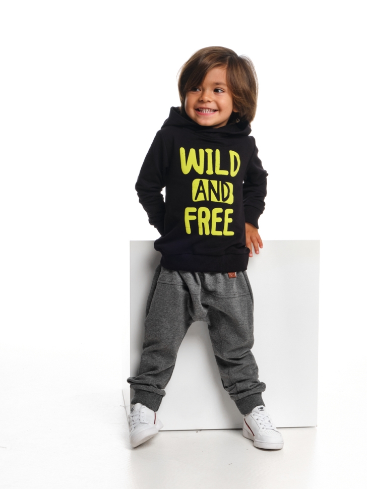 Спортивный костюм для мальчиков Mini Maxi, модель 4337, цвет черный/графит - Костюмы спортивные