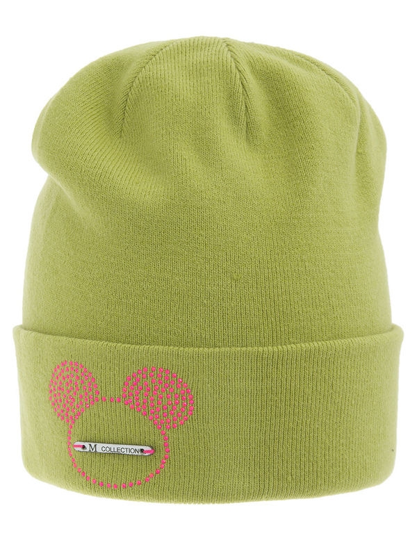 Шапка для девочки Пряник, Миалт светлый/хаки, весна-осень - Для девочек весна-осень