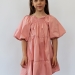 Платье для девочки хлопок БУШОН ST64, цвет пудровый