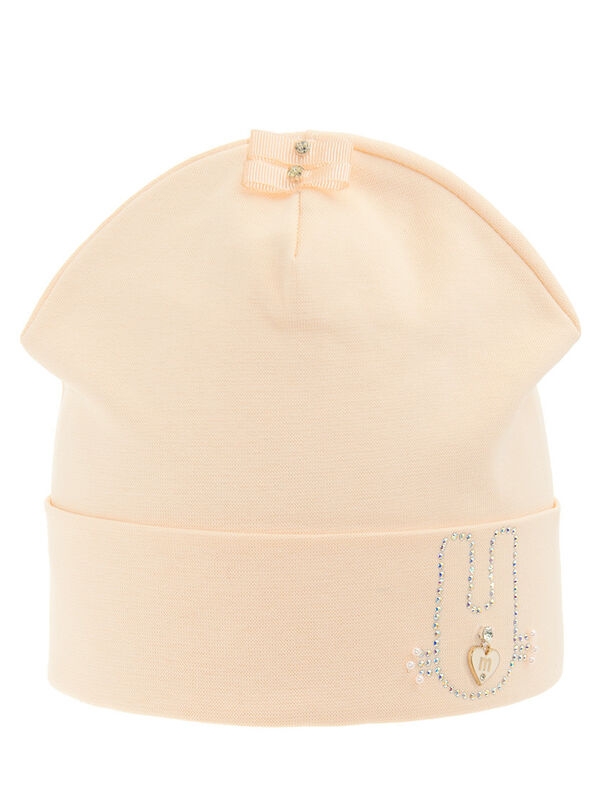 Шапка для девочки Лапуська, Миалт бледно-коралловый, весна-осень-лето - Для девочек весна-осень