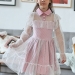 Платье для девочки нарядное БУШОН ST79, цвет пудра