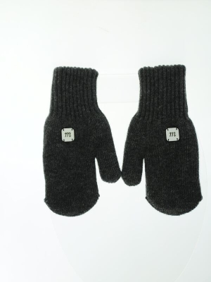 Шапка для девочки Варежки Микаэль, Миалт темно-серый, зима