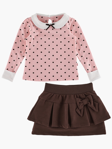 Комплект одежды для девочек Mini Maxi, модель 0994/0995, цвет розовый - Комплекты летние
