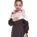 Джемпер для девочек Mini Maxi, модель 7004, цвет розовый/коричневый