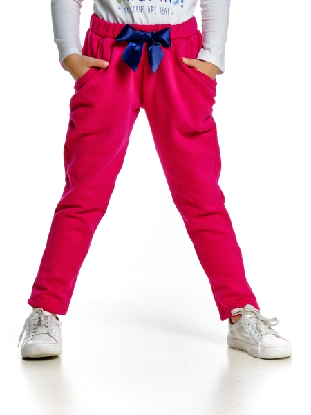Брюки для девочек Mini Maxi, модель 2416, цвет малиновый - Штаны трикотажные