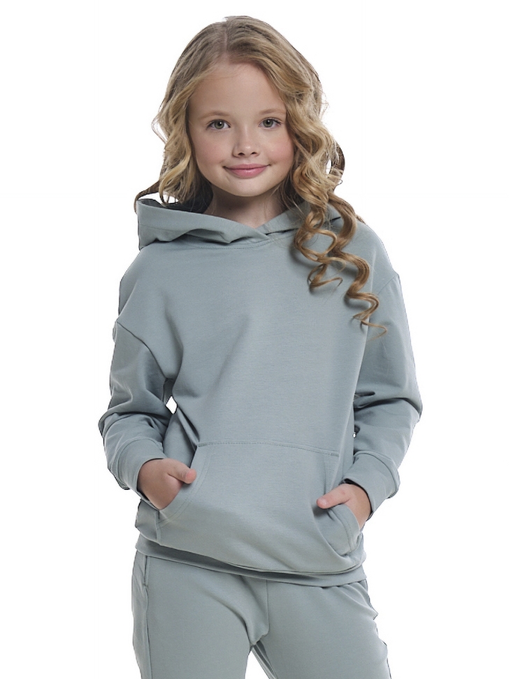 Джемпер для девочек Mini Maxi, модель 7604, цвет худи/мята - Толстовки с капюшоном / худи