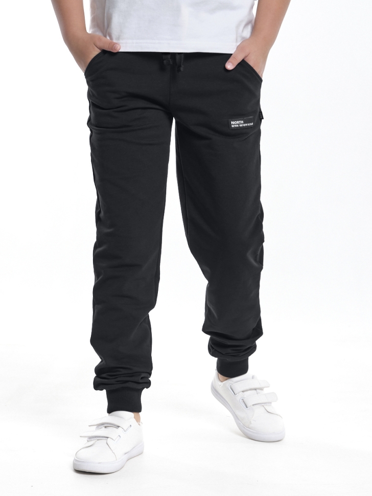 Брюки для мальчиков Mini Maxi, модель 9819, цвет черный/черный - Брюки спортивные (джогеры)