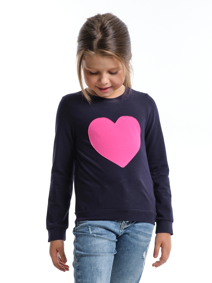 Лонгслив для девочек Mini Maxi, модель 3964, цвет синий - Лонгсливы