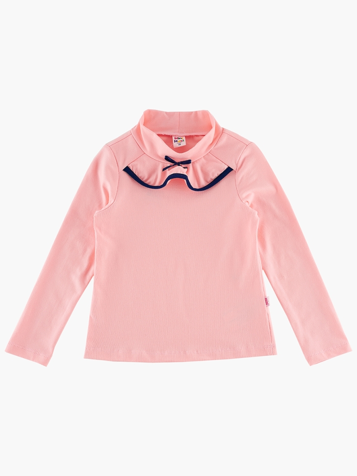 Футболка для девочек Mini Maxi, модель 6111, цвет розовый - Лонгсливы