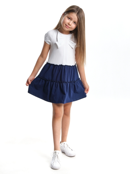 Платье для девочек Mini Maxi, модель 0744, цвет синий - Платья для девочек с коротким рукавом