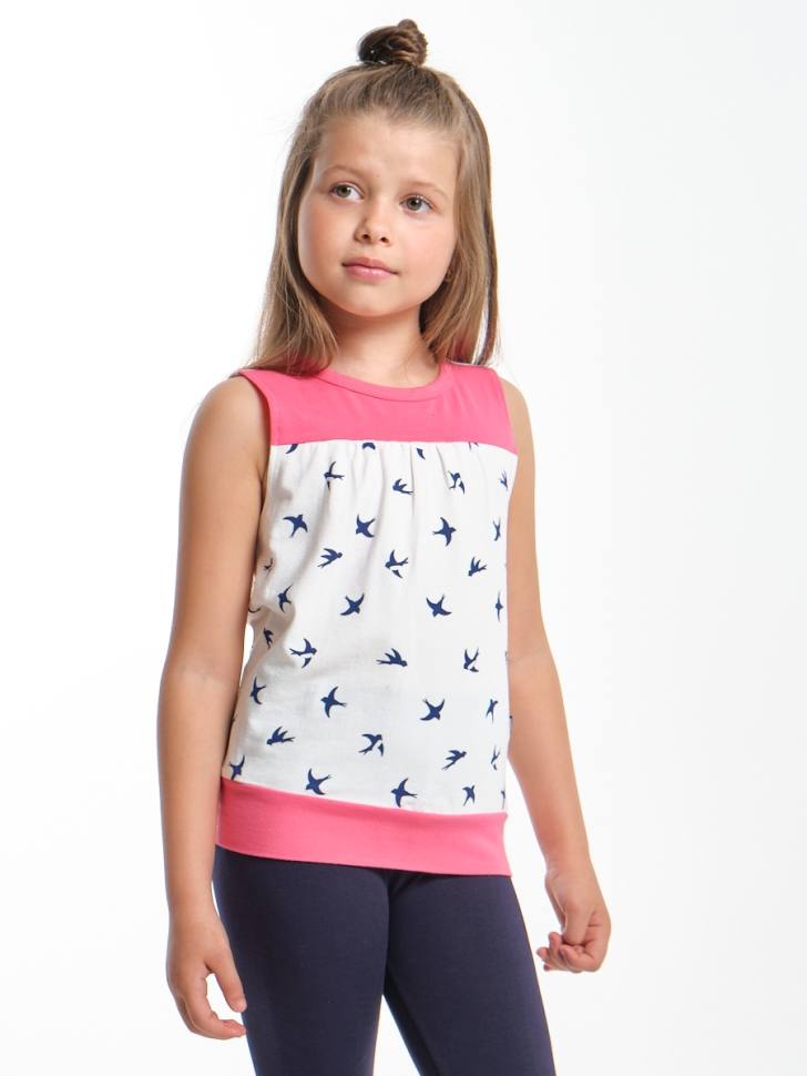 Футболка для девочек Mini Maxi, модель 3231, цвет коралловый - Футболки для девочек