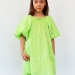 Платье для девочки хлопок БУШОН ST64, цвет салатовый