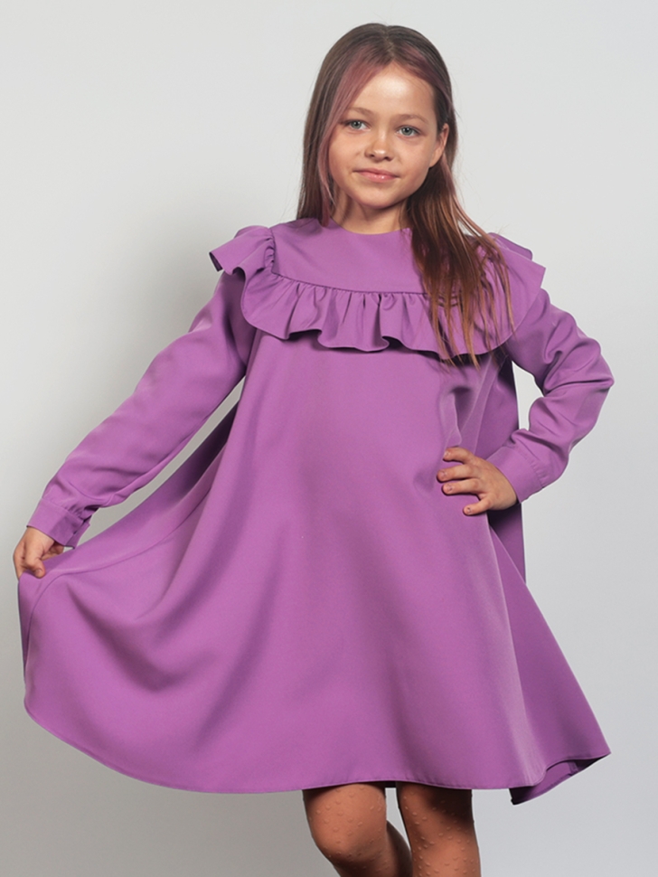 Платье для девочки нарядное БУШОН ST61, цвет сиреневый - Платья коктельные / вечерние