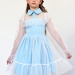 Платье для девочки нарядное БУШОН ST79, цвет голубой
