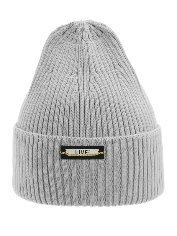 Шапка для девочки Релакс, Миалт светло-серый, весна-осень - Шапки весна-осень