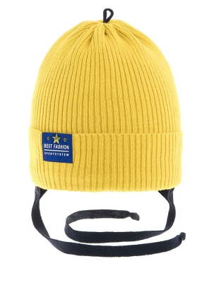 Шапка для мальчика Королек, Миалт светло-горчичный, весна-осень