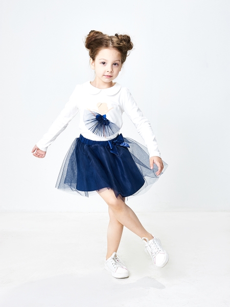 Комплект одежды для девочек Mini Maxi, модель 3649/3650, цвет белый - Комплекты летние