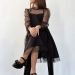 Платье для девочки нарядное БУШОН ST77, цвет черный