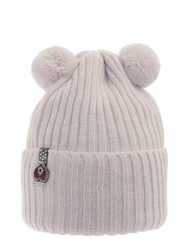 Шапка для девочки Latte, Миалт бледно-розовый - Зимние шапки для девочек