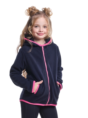 Куртка для девочек Mini Maxi, модель 7725, цвет темно-синий/малиновый