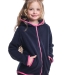Толстовка для девочек Mini Maxi, модель 7725, цвет темно-синий/малиновый