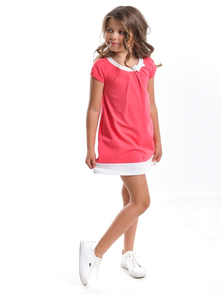 Платье для девочек Mini Maxi, модель 2660, цвет коралловый - Платья для девочек с коротким рукавом