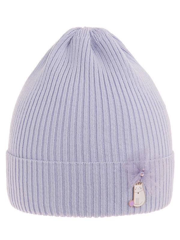 Шапка для девочки Дуняша, Миалт бледно-сиреневый, весна-осень - Для девочек весна-осень