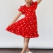 Платье для девочки вискоза БУШОН ST65, цвет красный