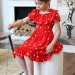 Платье для девочки вискоза БУШОН ST65, цвет красный