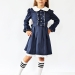 Платье для девочки школьное БУШОН SK41, цвет темно-синий