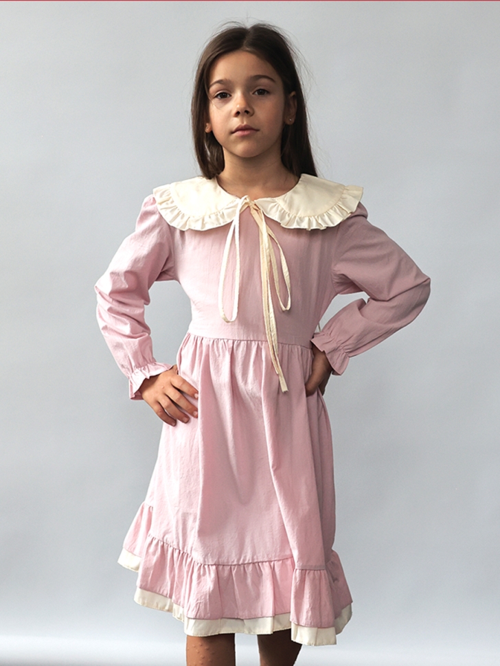 Платье для девочки нарядное БУШОН ST593, цвет светло-розовый - Платья коктельные / вечерние