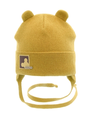 Шапка для мальчика Рафаэль, Миалт светло-горчичный, весна-осень
