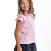 Футболка для девочек Mini Maxi, модель 0863, цвет розовый/белый