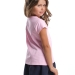 Футболка для девочек Mini Maxi, модель 0863, цвет розовый/белый