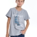 Футболка для мальчиков Mini Maxi, модель 5117, цвет серый