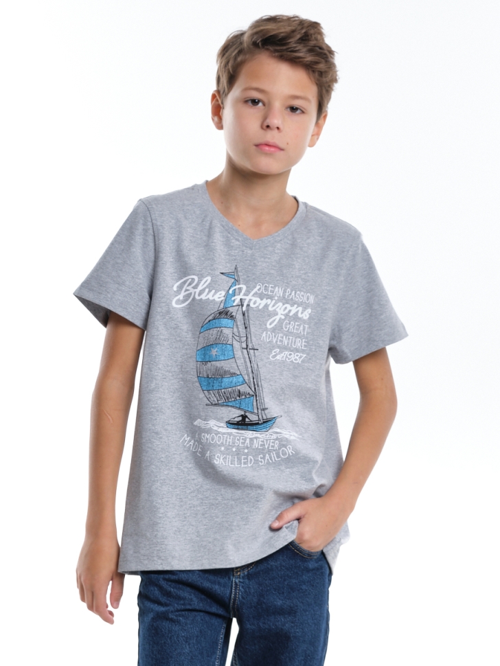 Футболка для мальчиков Mini Maxi, модель 5117, цвет серый - Футболки для мальчиков