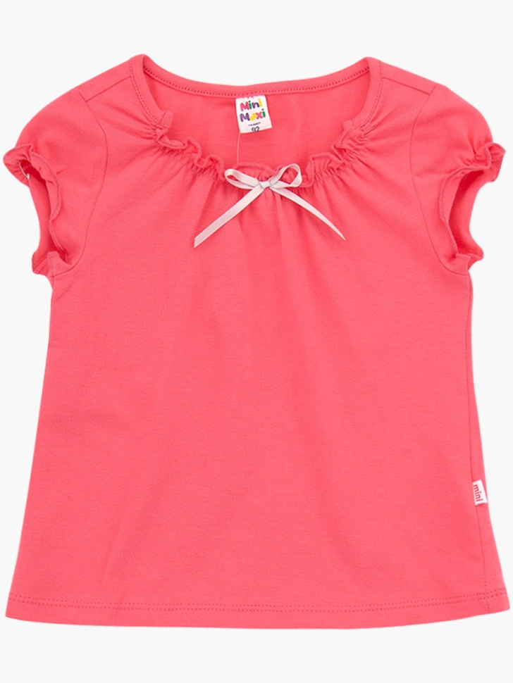 Футболка для девочек Mini Maxi, модель 3125, цвет коралловый - Футболки для девочек