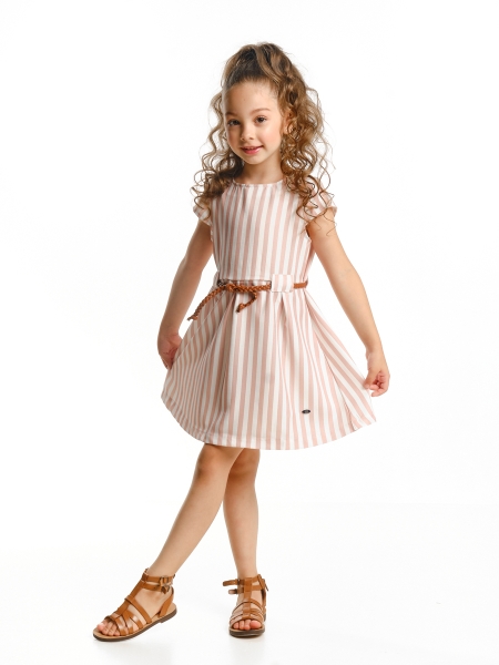 Платье для девочек Mini Maxi, модель 6407, цвет розовый/мультиколор - Платья для девочек с коротким рукавом