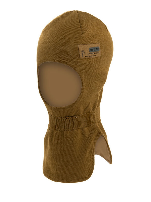 Шлем для мальчика Разведка, Миалт темно-горчичный, весна-осень - Шлемы осень-весна