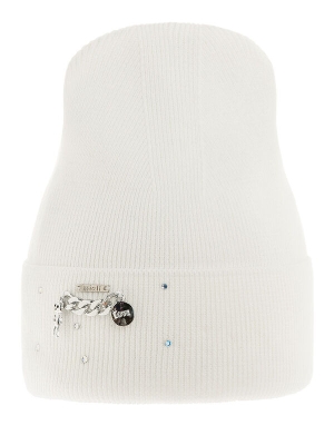 Шапка для девочки Children style, Миалт белый, весна-осень
