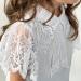 Блузка для девочек школьная БУШОН, модель SK54, цвет белый