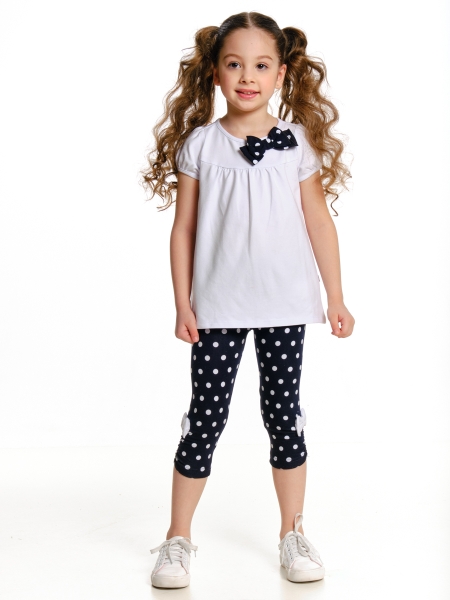 Комплект одежды для девочек Mini Maxi, модель 1250/1251, цвет белый - Комплекты летние