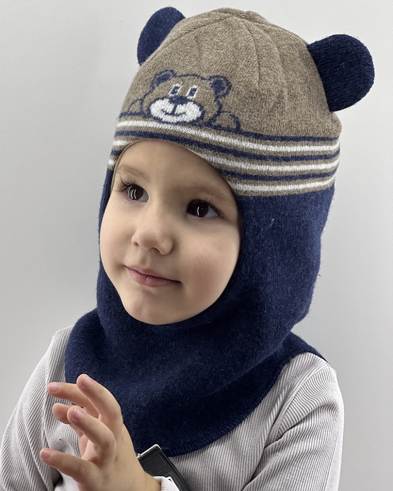 Шапка-шлем для мальчика Палмер - Шлемы осень-зима