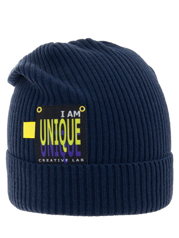 Шапка Выборг, Миалт темно-синий, весна-осень - Для девочек весна-осень